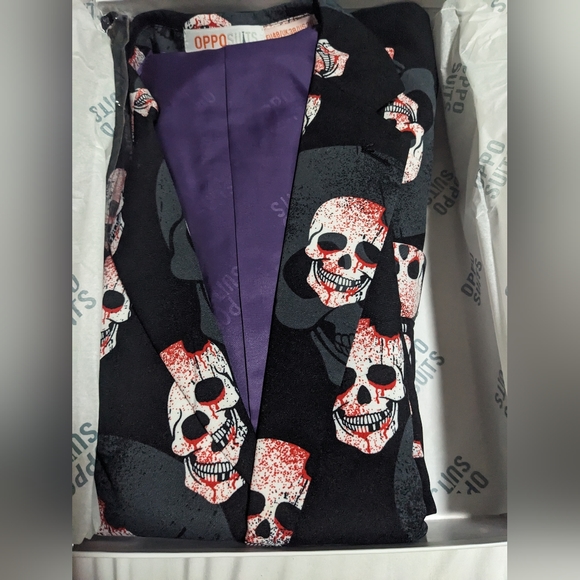 Opposuit Skulleton 3 Piece (tie, jacket and pants) Suit - Picture 5 of 6